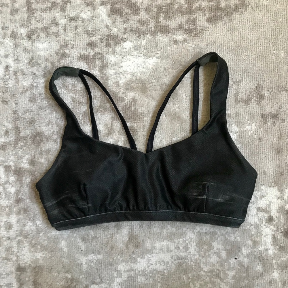 Snake- print sports bra